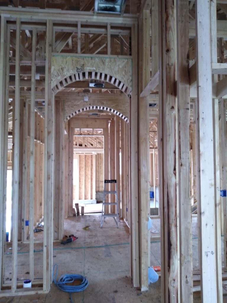 Arched doorways framed in series, framed by LX